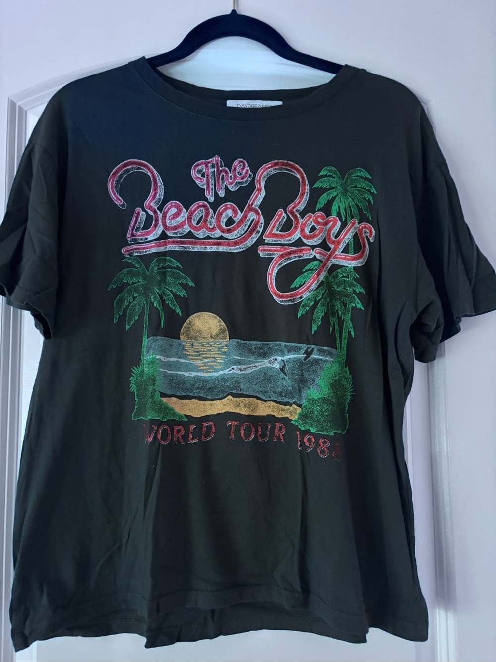 Daydreamer Olive Green The Beach Boys Graphic Tee